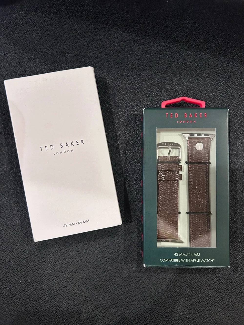 Ted Baker Brown Textured Leather strap for Apple Watch (42/44mm)